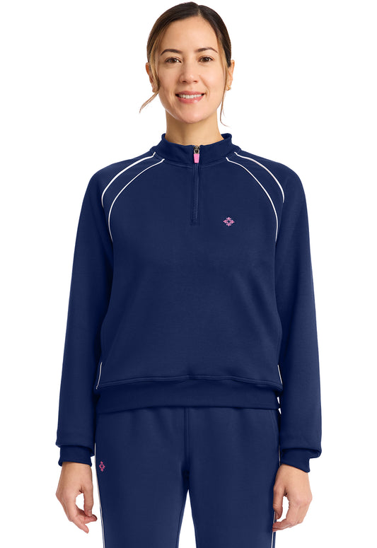 Med Couture Amp Women's MC328 Scuba Half Zip Jacket