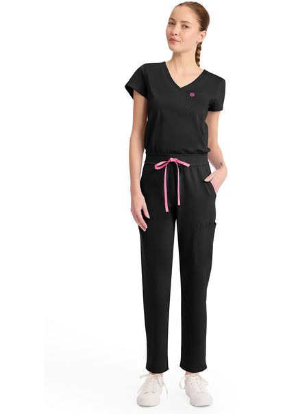Med Couture Amp Knit Women's MC550 V-Neck Jumpsuit