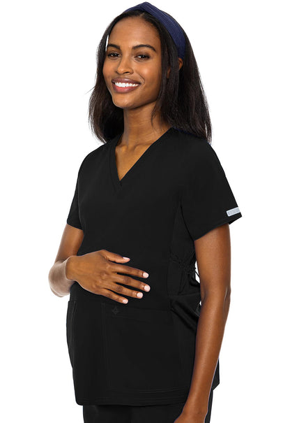 Med Couture Touch Plus Size MC 628 Maternity V-Neck Top