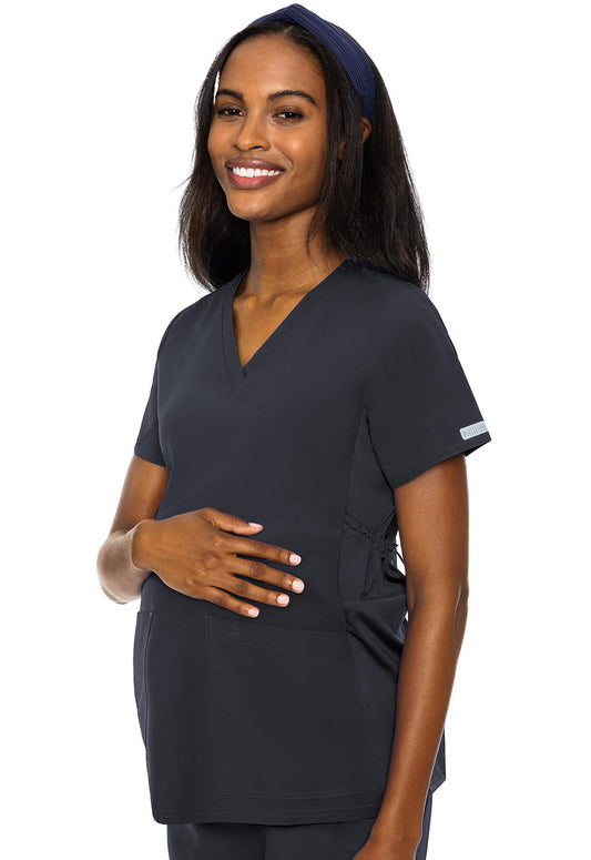 Med Couture Touch Plus Size MC 628 Maternity V-Neck Top