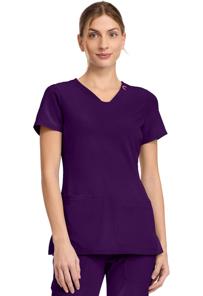 Med Couture Amp MC702 V-Neck Top
