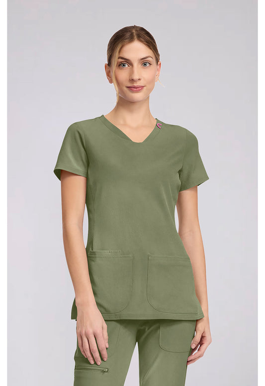 Med Couture Amp Women's MC702 V-Neck Top
