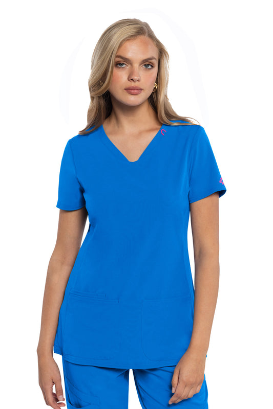 Med Couture Amp MC702 V-Neck Top