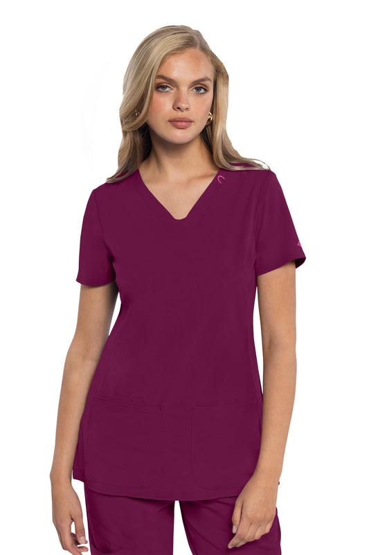 Med Couture Amp MC702 V-Neck Top