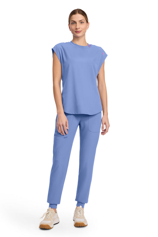Med Couture Amp MC703 Plus Size Doleman Round Neck Tuckable Top