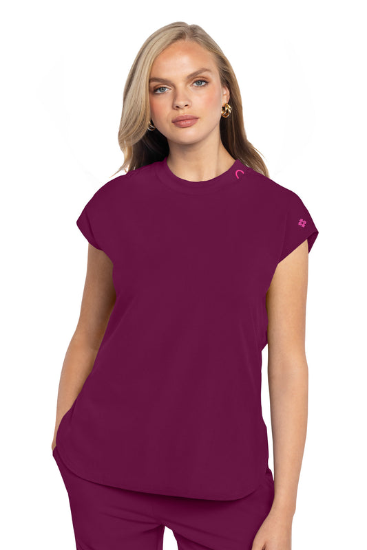 Med Couture Amp MC703 Doleman Round Neck Tuckable Top
