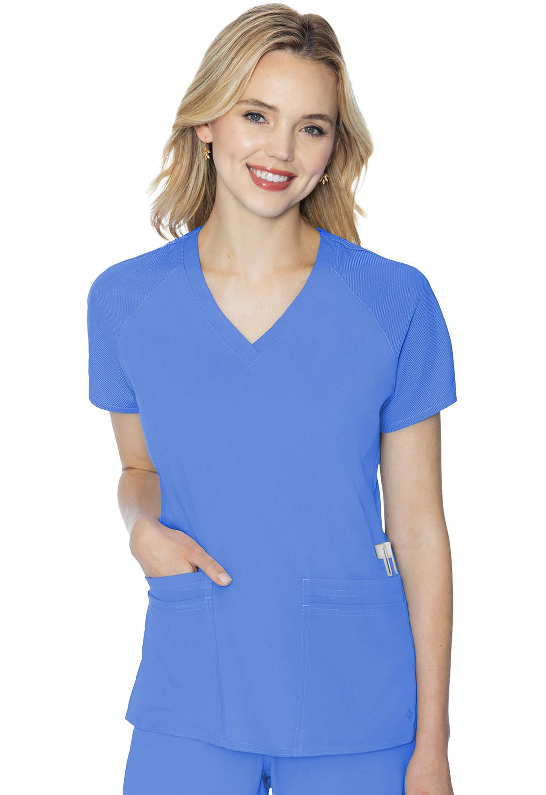 Med Couture Touch Women's MC7425 Raglan Sleeve Top