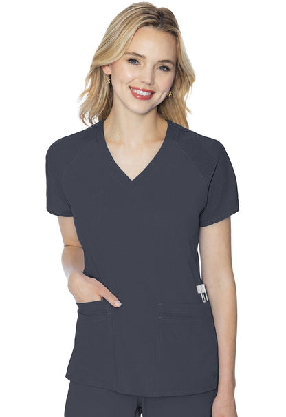 Med Couture Touch Women's MC7425 Raglan Sleeve Top