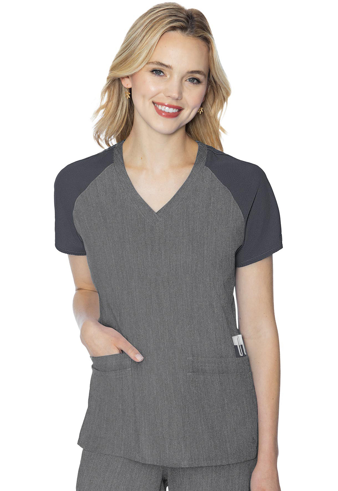 Med Couture Touch Women's MC7425 Raglan Sleeve Top