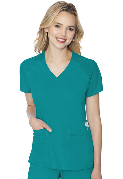 Med Couture Touch Women's MC7425 Raglan Sleeve Top