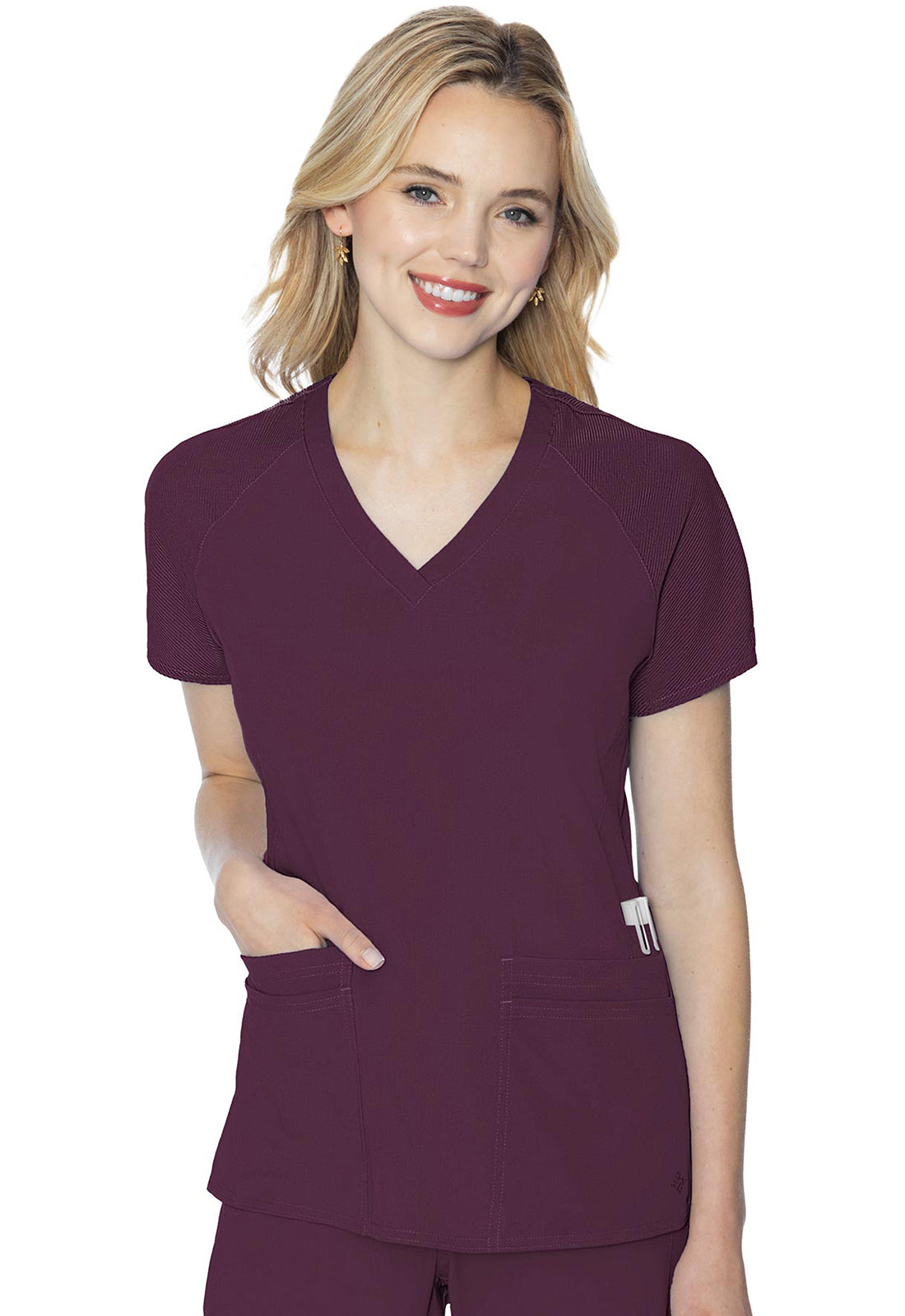 Med Couture Touch Women's MC7425 Raglan Sleeve Top