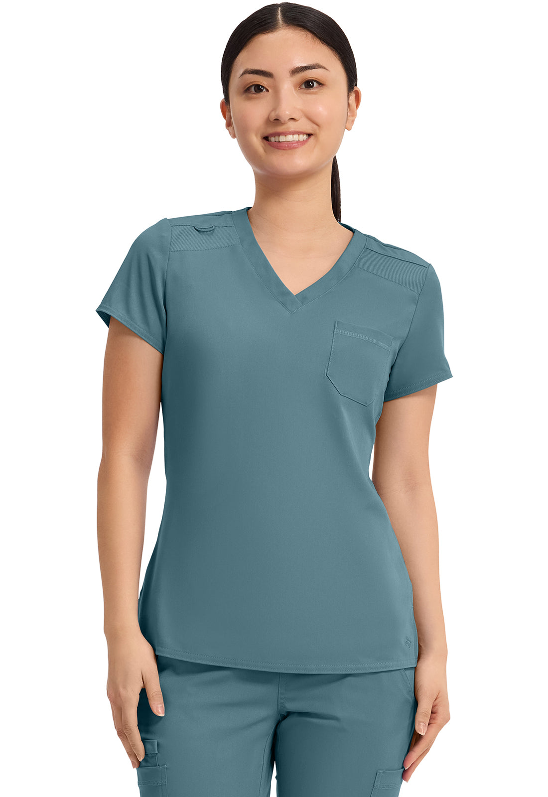 Med Couture Touch Women's MC7448 V-Neck Tuck In