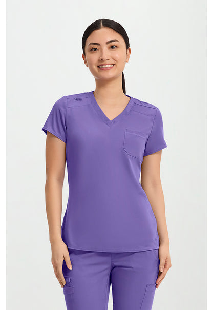 Med Couture Touch Women's MC7448 V-Neck Tuck In