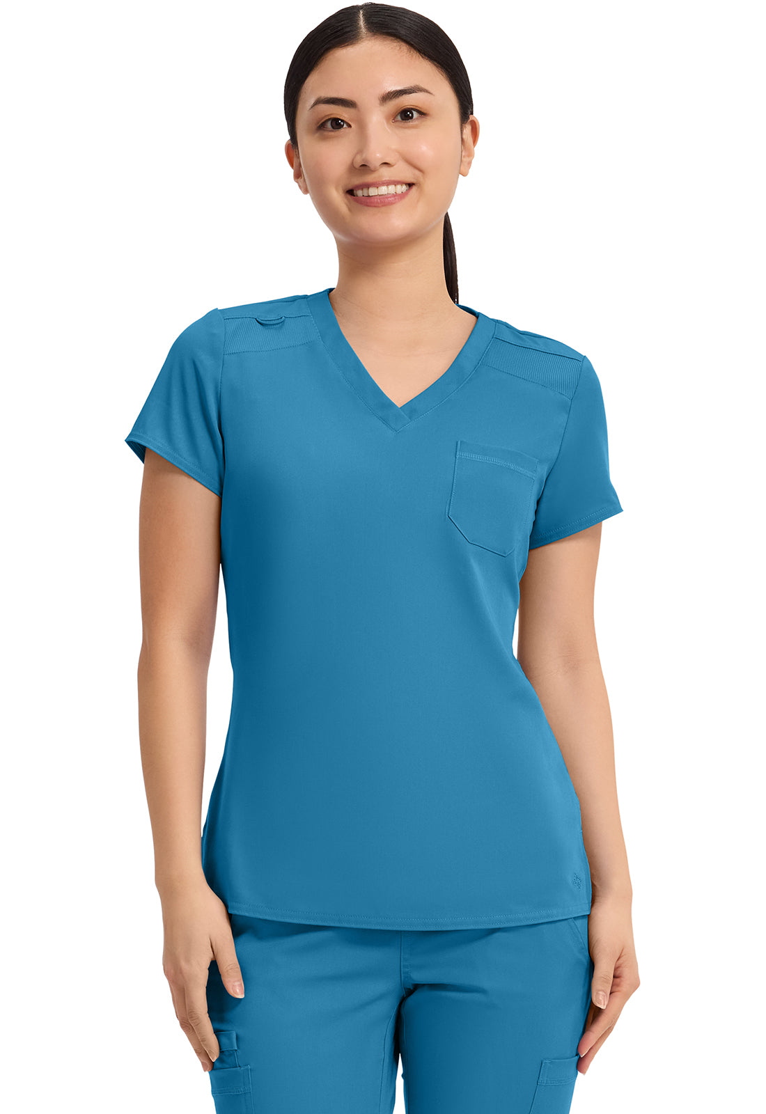 Med Couture Touch Women's MC7448 V-Neck Tuck In