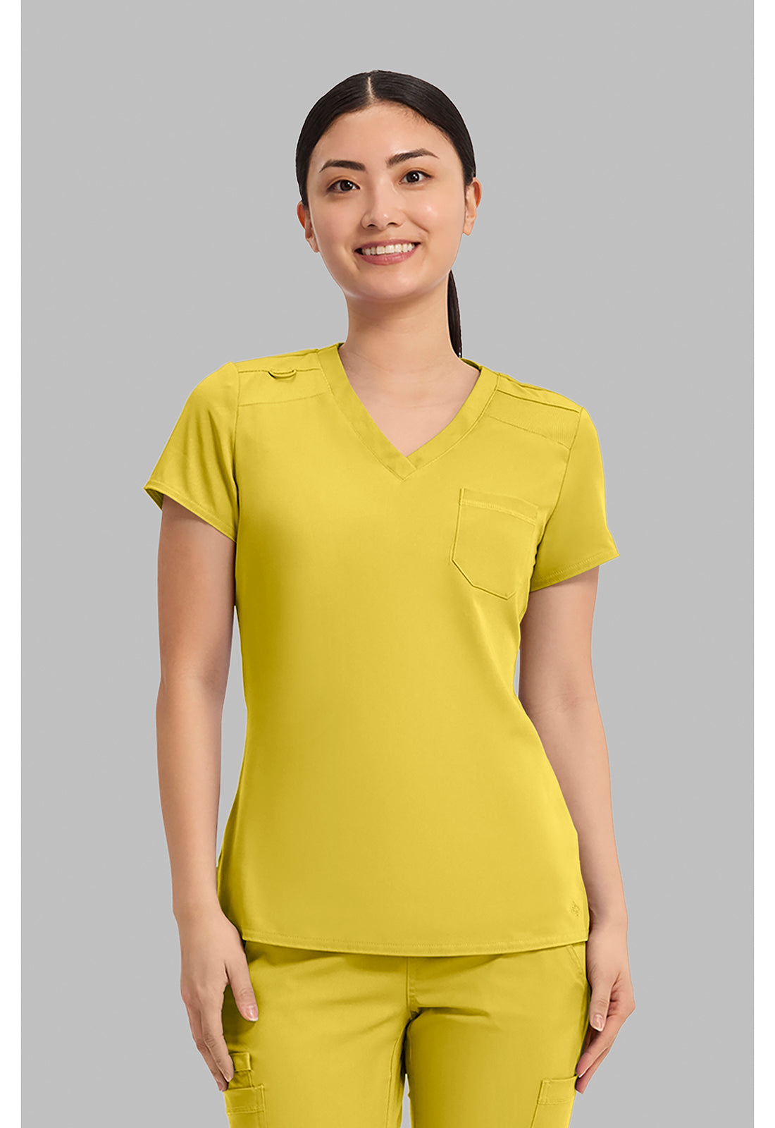 Med Couture Touch Women's MC7448 V-Neck Tuck In