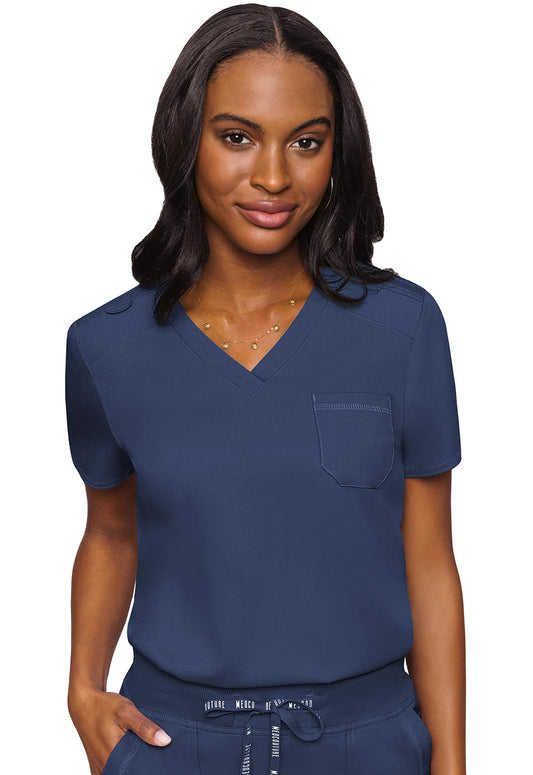 Med Couture Touch Women's MC7448 V-Neck Tuck In
