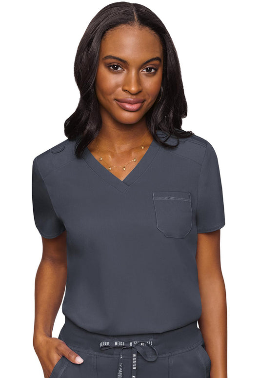 Med Couture Touch Women's MC7448 V-Neck Tuck In