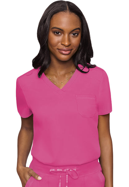 Med Couture Touch Women's MC7448 V-Neck Tuck In