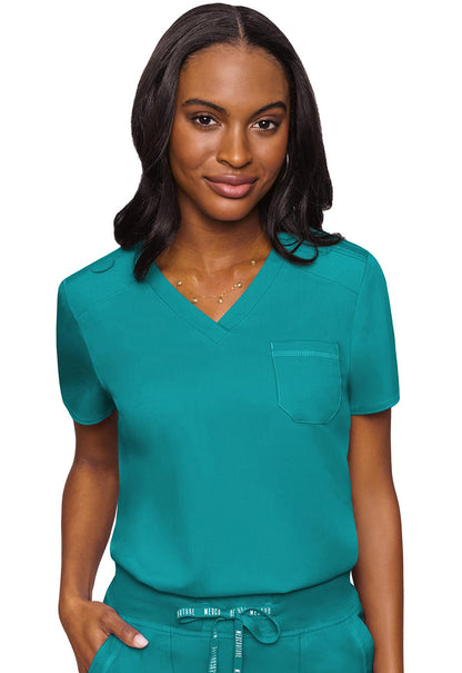 Med Couture Touch Women's MC7448 V-Neck Tuck In