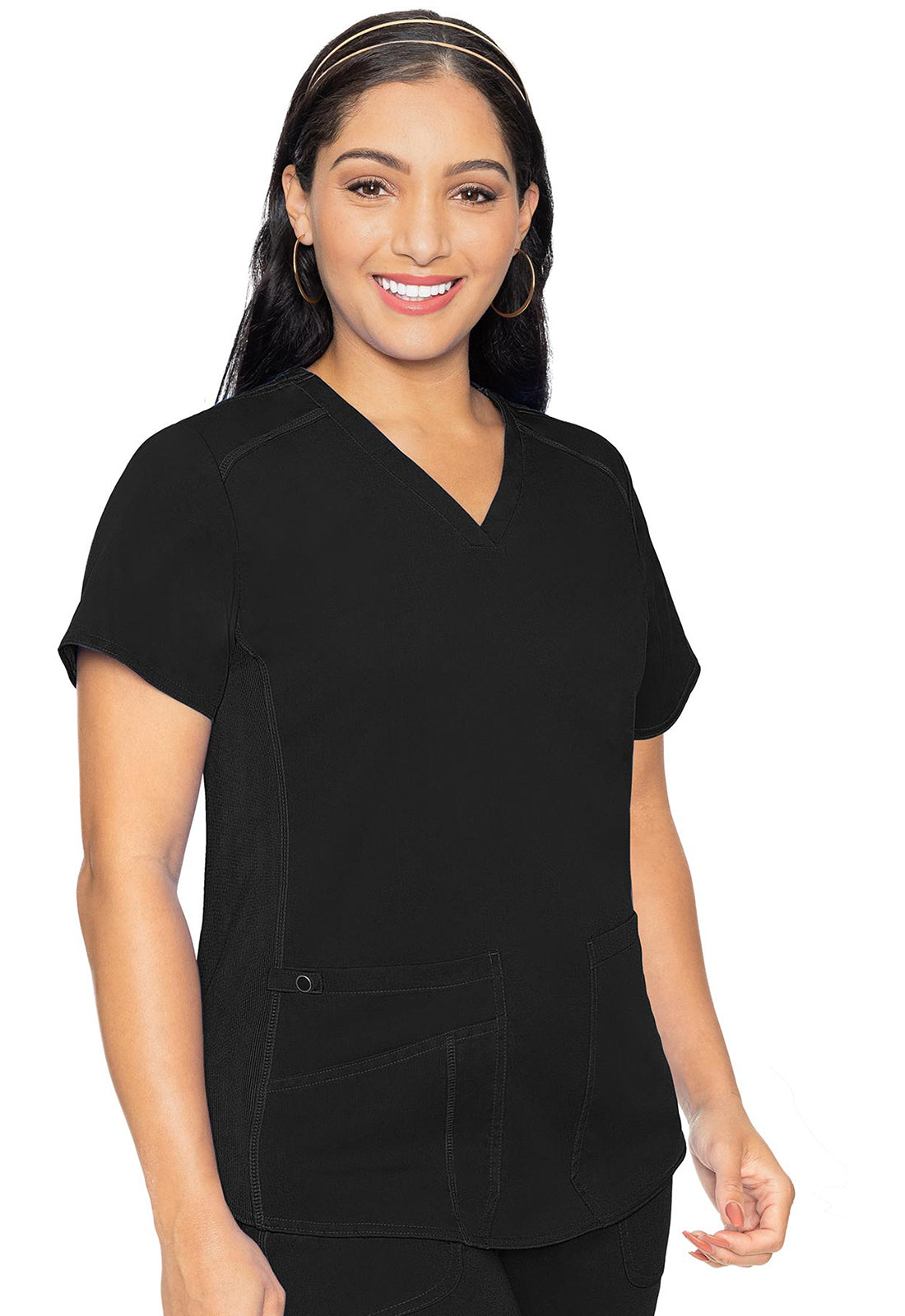 トップス sae Med Couture Touch Women's MC7459 V-Neck Shirttail Top – The