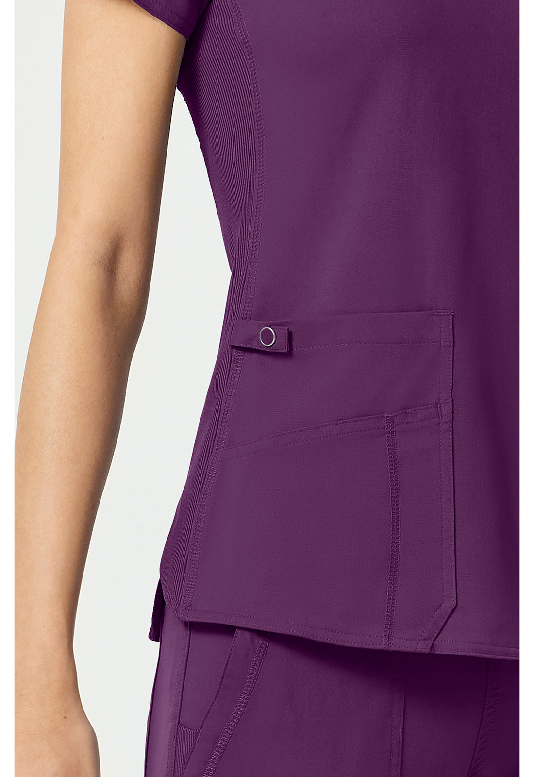 Med Couture Touch Women's MC7459 V-Neck Shirttail Top – The