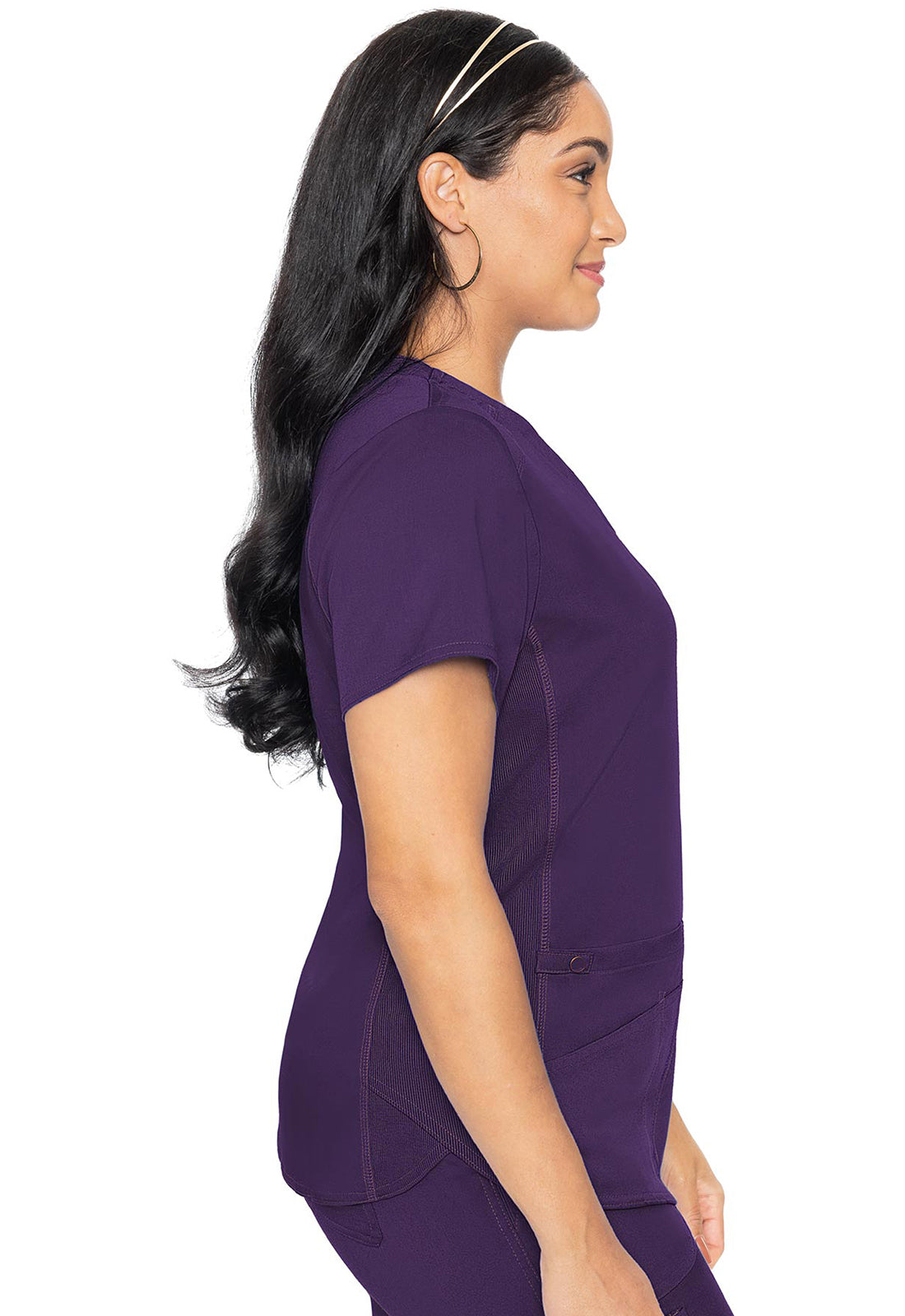 Med Couture Touch Women's MC7459 V-Neck Shirttail Top – The