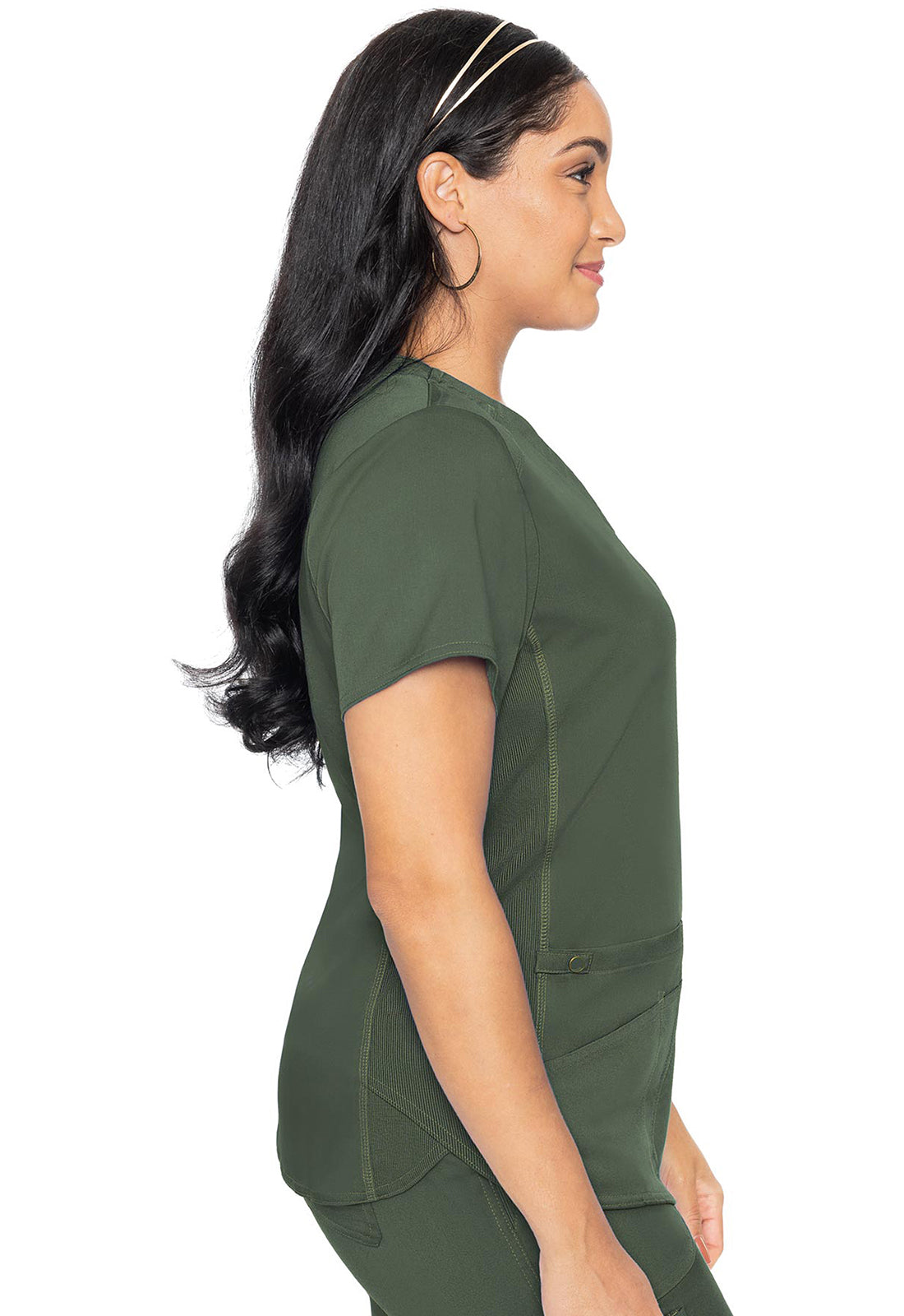 Med Couture Touch Women's MC7459 V-Neck Shirttail Top – The