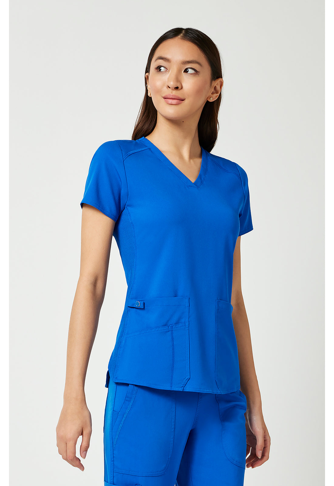 Med Couture Touch Women's MC7459 V-Neck Shirttail Top – The