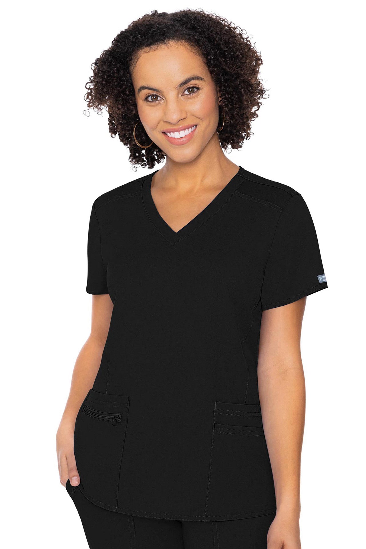 Med Couture Touch 7468 V-neck Knit Back Top