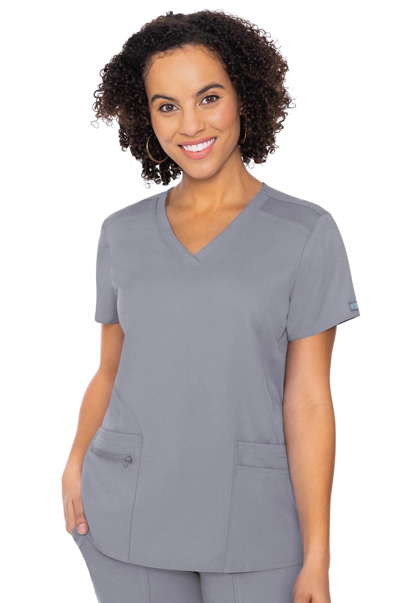 Med Couture Touch 7468 V-neck Knit Back Top