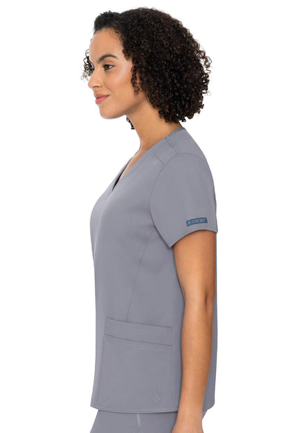 Med Couture Touch 7468 V-neck Knit Back Top