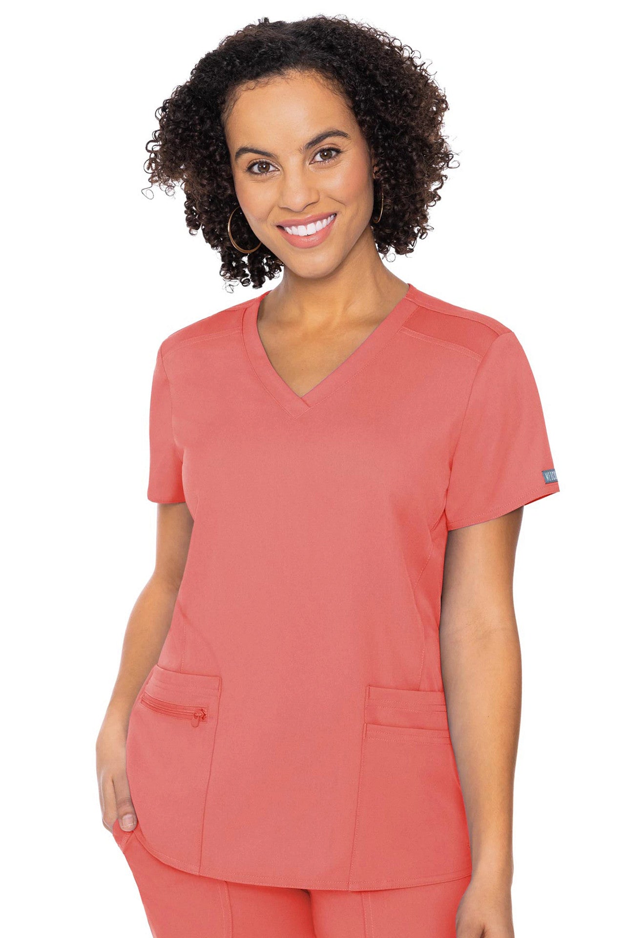 Med Couture Touch 7468 V-neck Knit Back Top