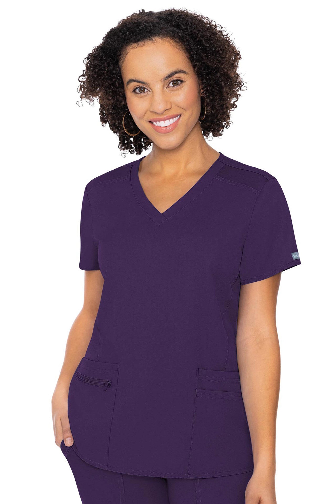 Med Couture Touch 7468 V-neck Knit Back Top