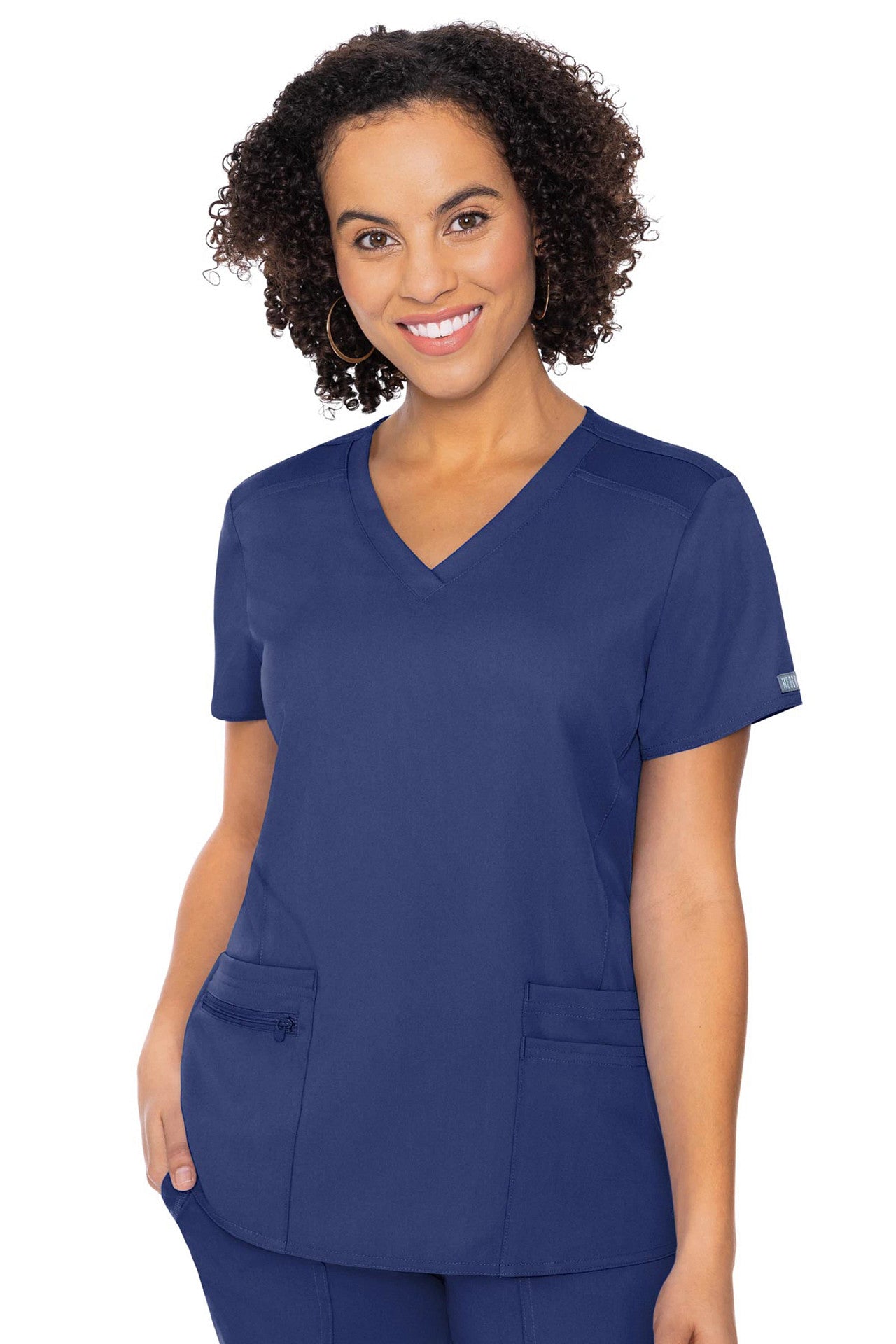 Med Couture Touch 7468 V-neck Knit Back Top