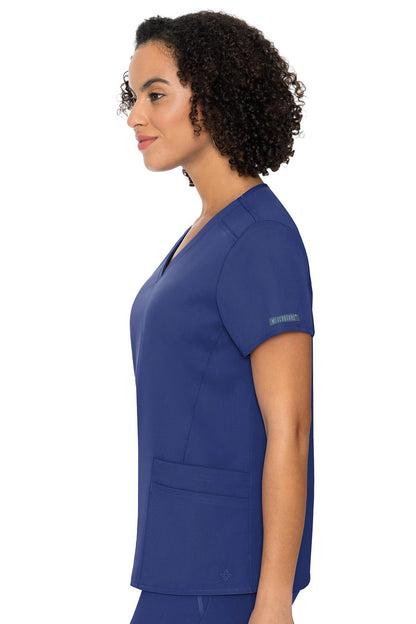 Med Couture Touch 7468 V-neck Knit Back Top