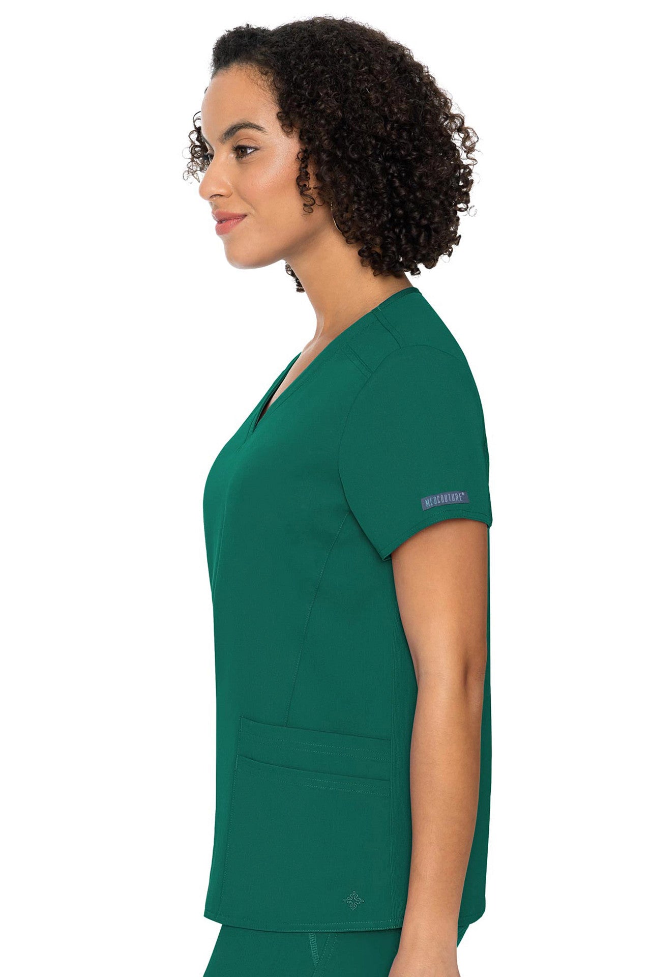 Med Couture Touch 7468 V-neck Knit Back Top