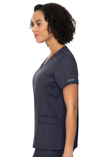 Med Couture Touch 7468 V-neck Knit Back Top