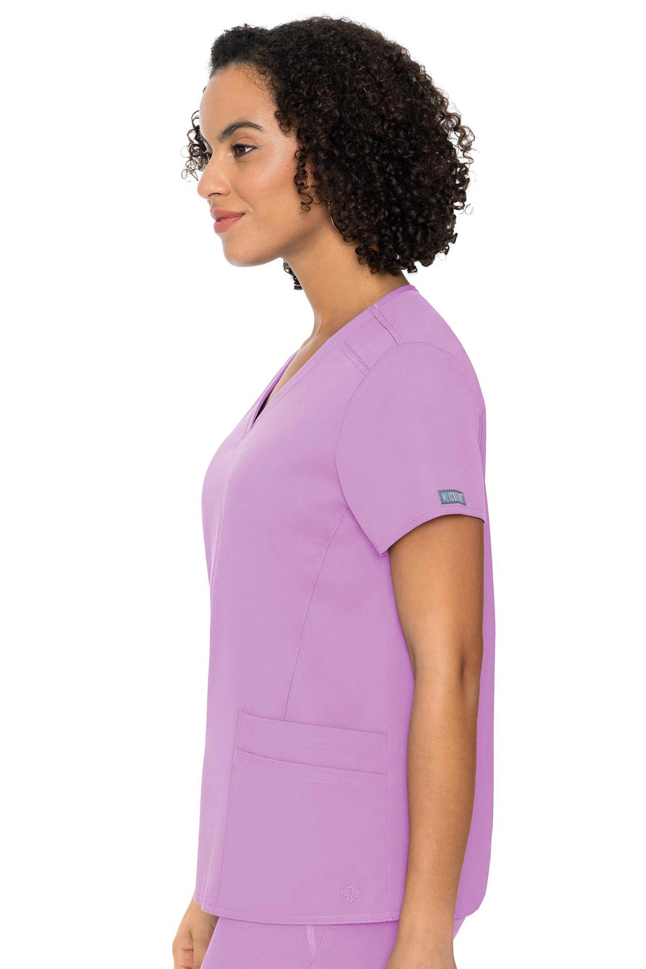 Med Couture Touch 7468 V-neck Knit Back Top