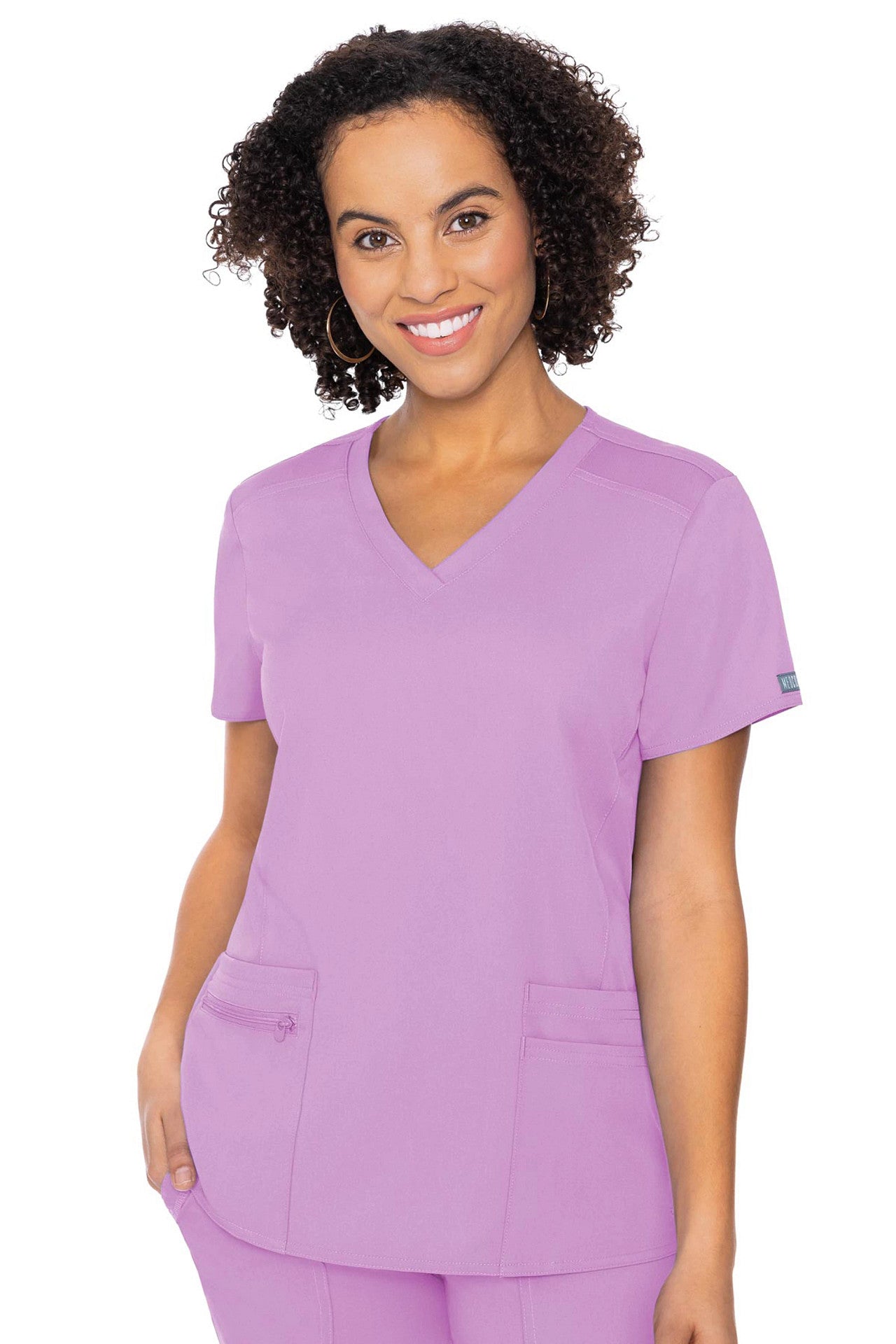 Med Couture Touch 7468 V-neck Knit Back Top