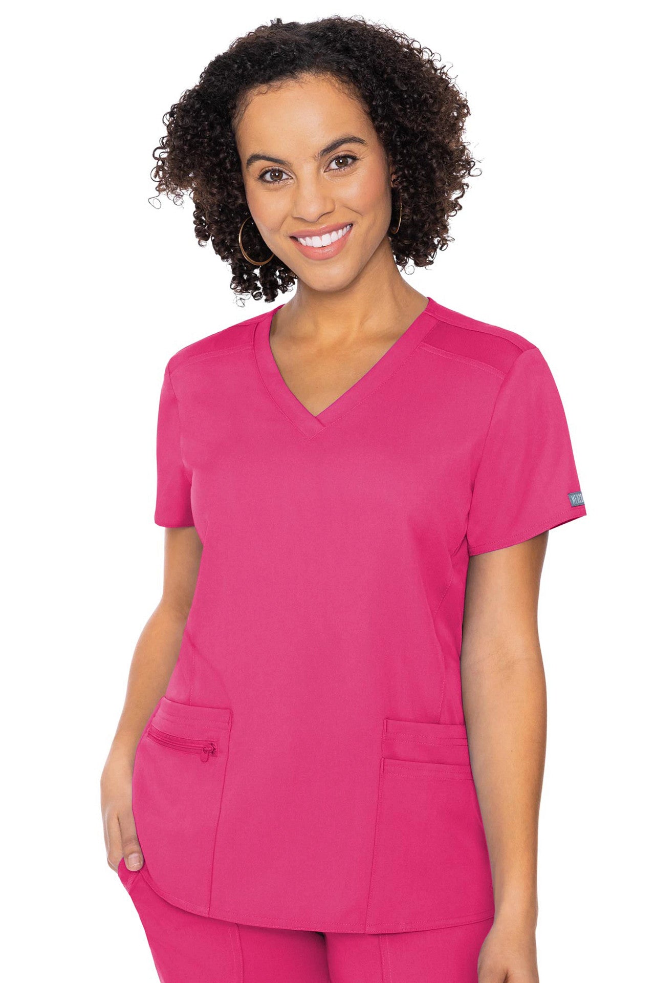 Med Couture Touch 7468 V-neck Knit Back Top