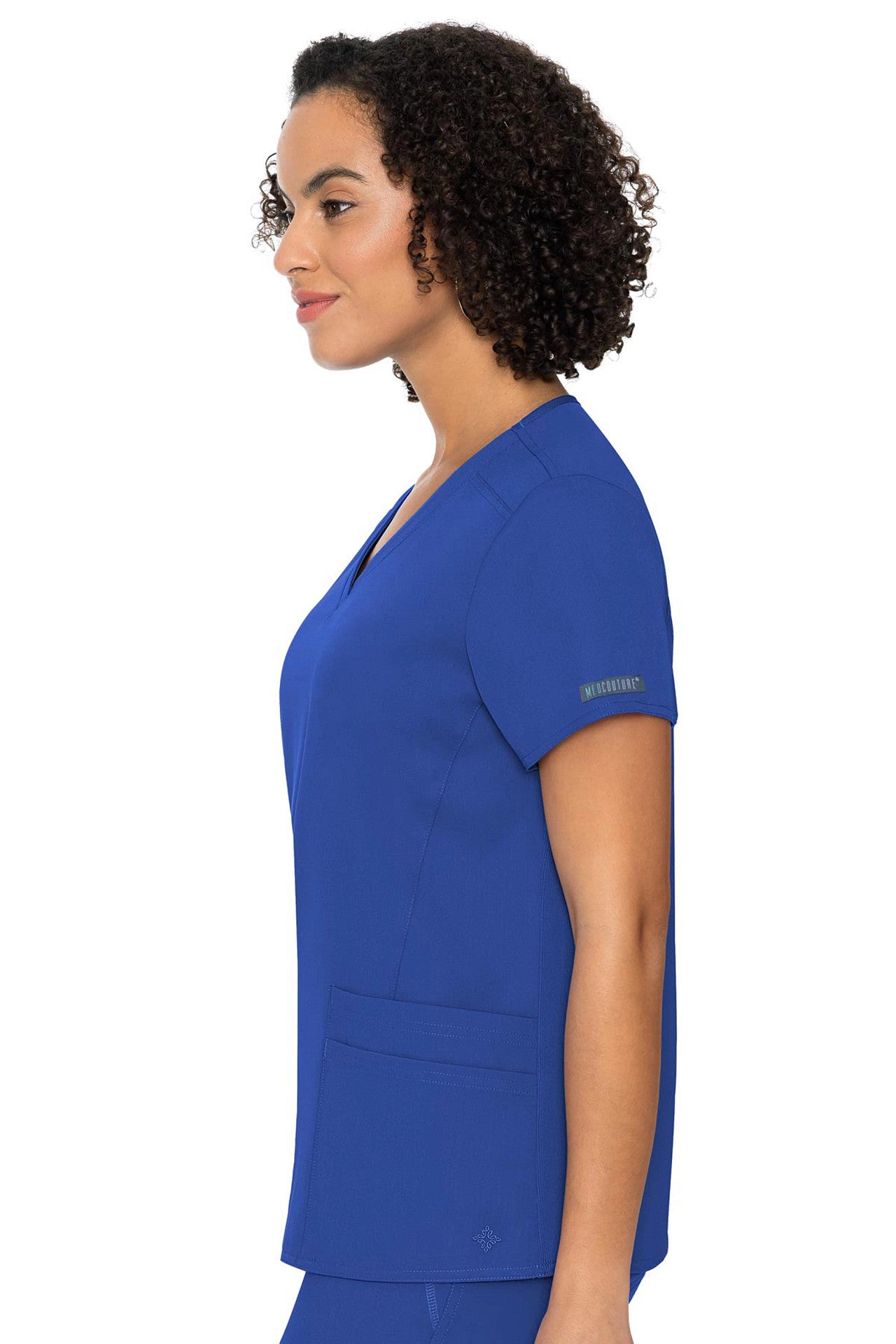 Med Couture Touch 7468 V-neck Knit Back Top