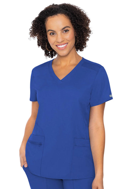 Med Couture Touch 7468 V-neck Knit Back Top