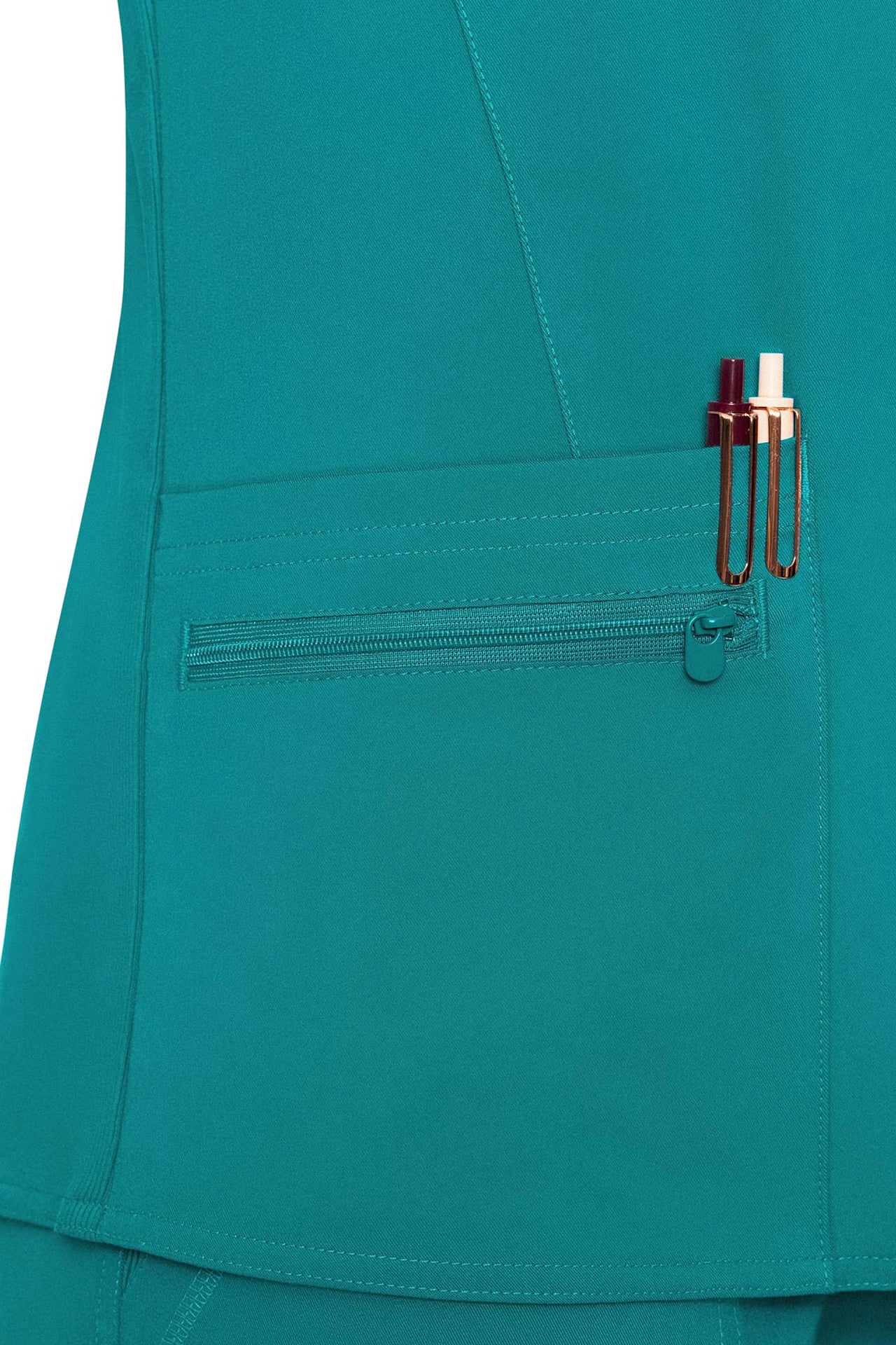 Med Couture Touch 7468 V-neck Knit Back Top