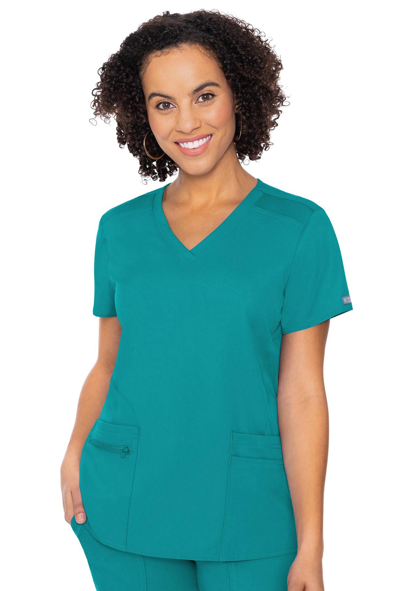 Med Couture Touch 7468 V-neck Knit Back Top