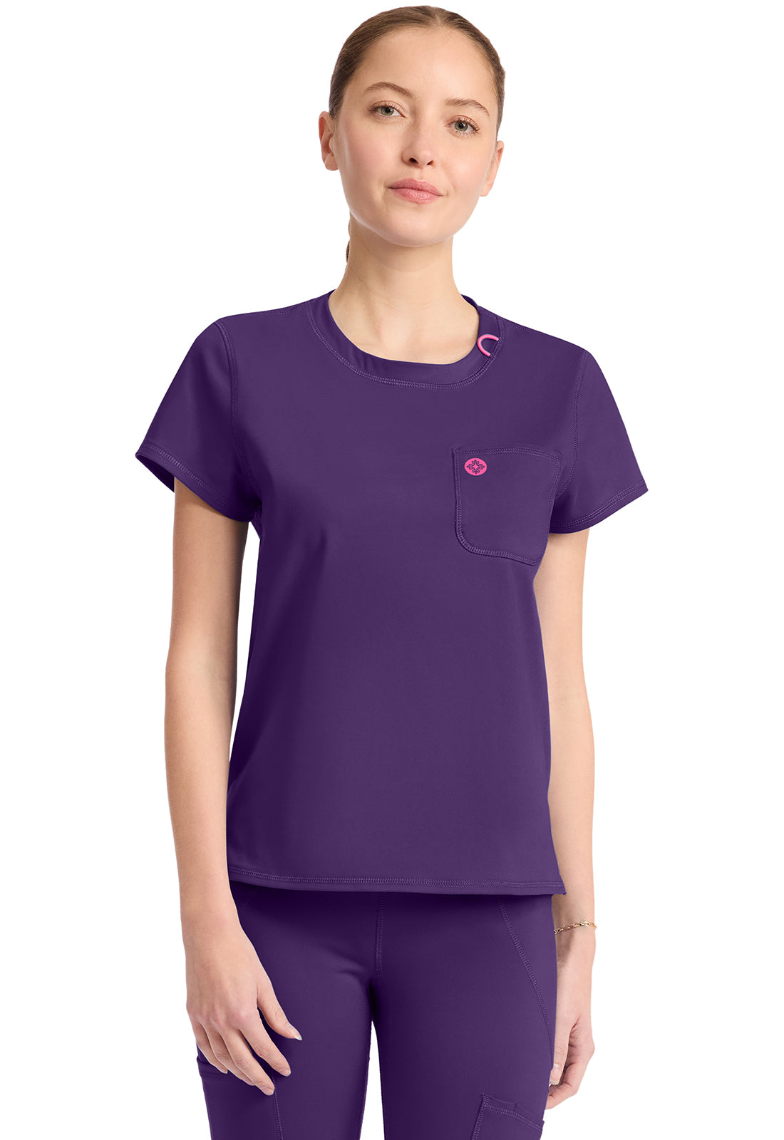 Med Couture Amp Knit Women's MC751 Crew Neck Tee