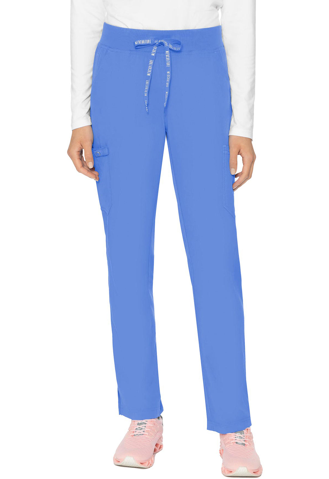 Pantalón de yoga con cintura de jersey para mujer 7725 Med Couture Touch