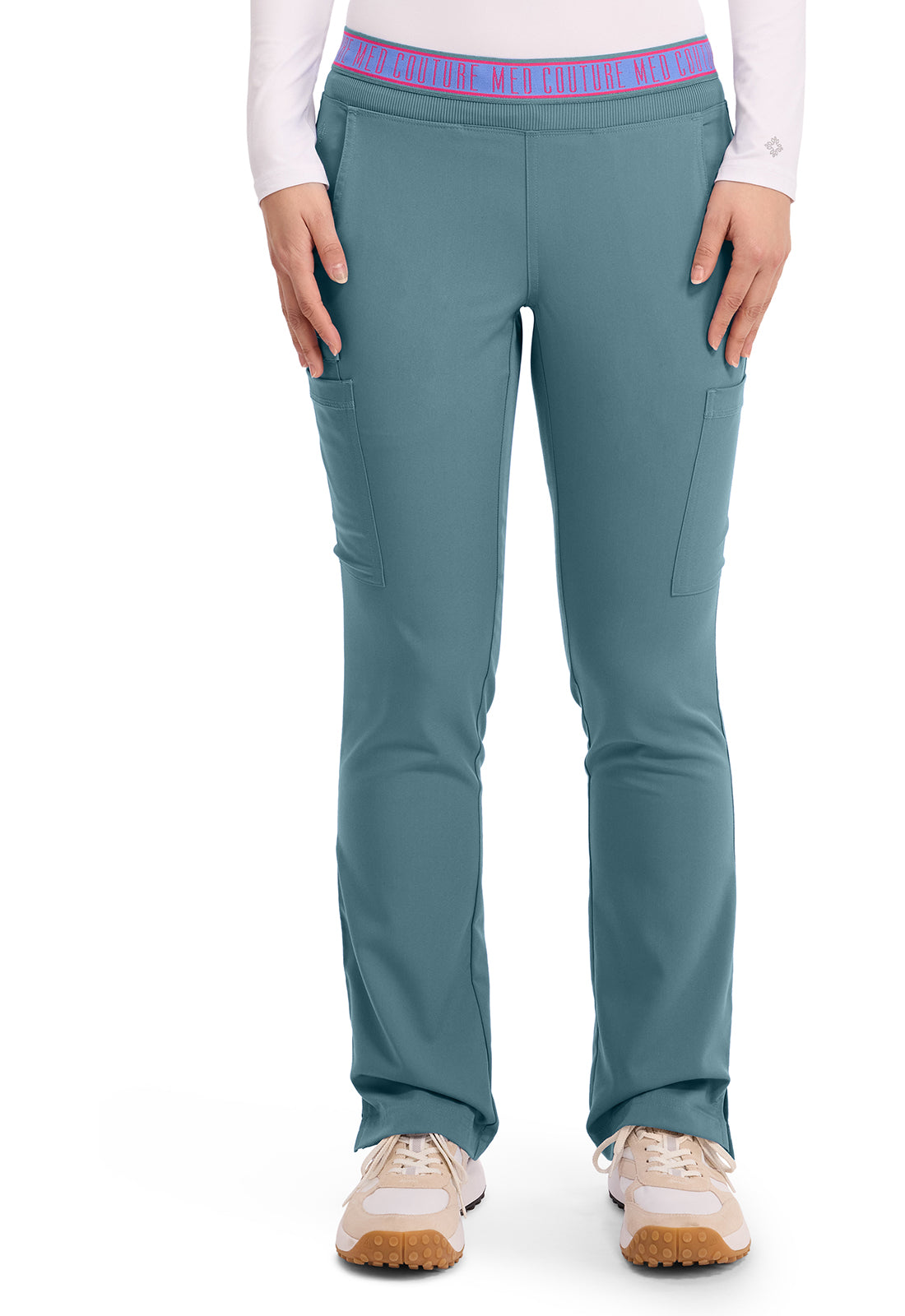Med Couture Touch Women's MC7739 Yoga 2 Cargo Pocket Pant