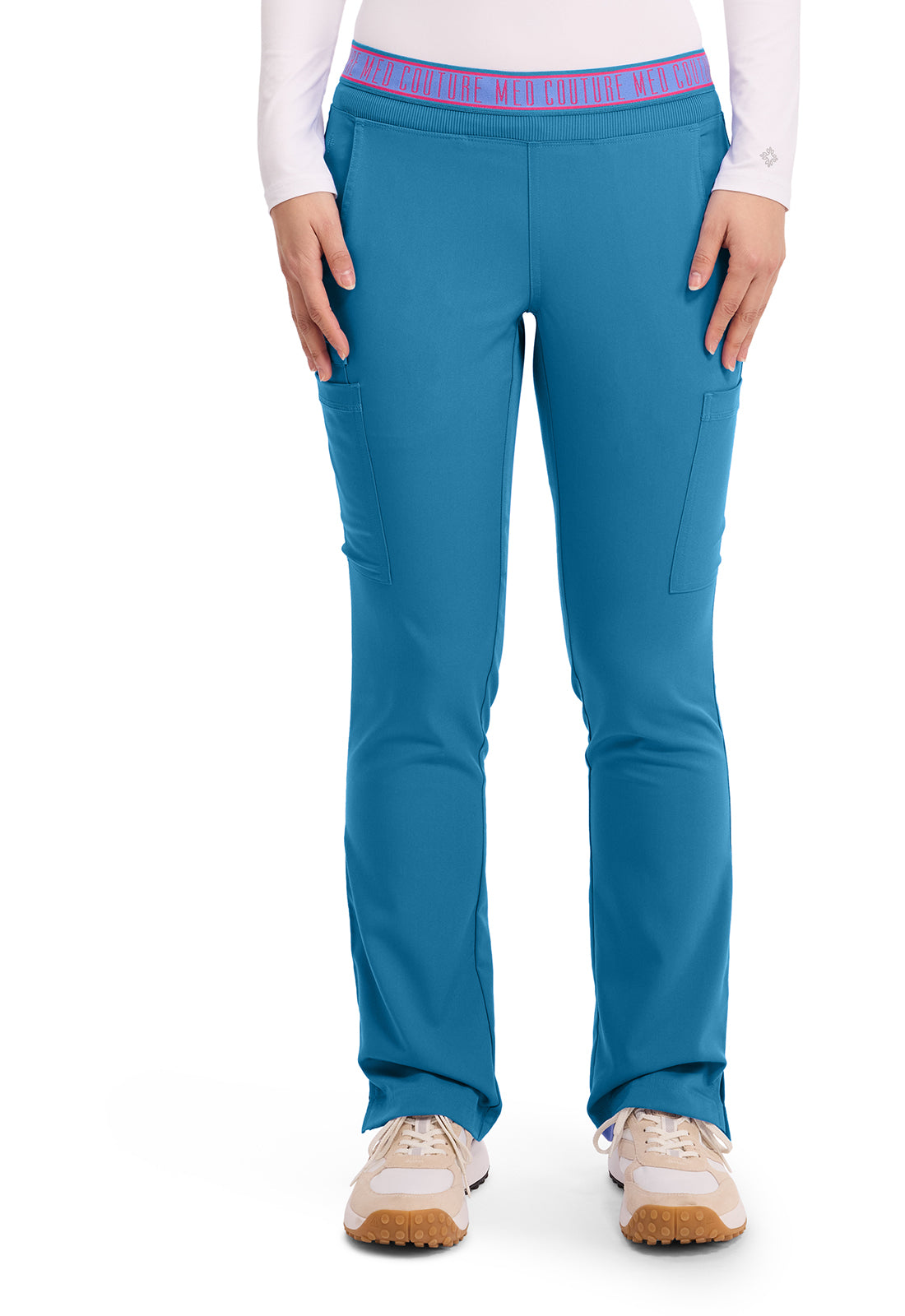 Med Couture Touch Women's MC7739 Yoga 2 Cargo Pocket Pant