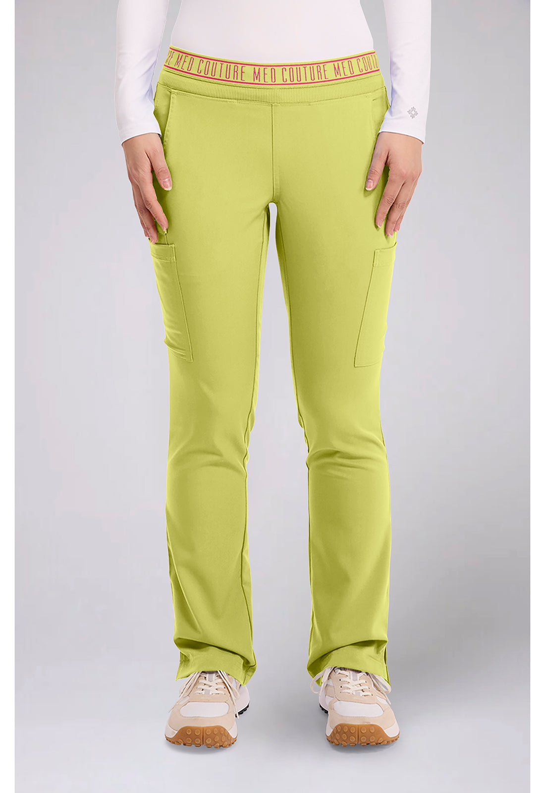 Pantalón de yoga con dos bolsillos cargo para mujer 7739 Med Couture Touch 