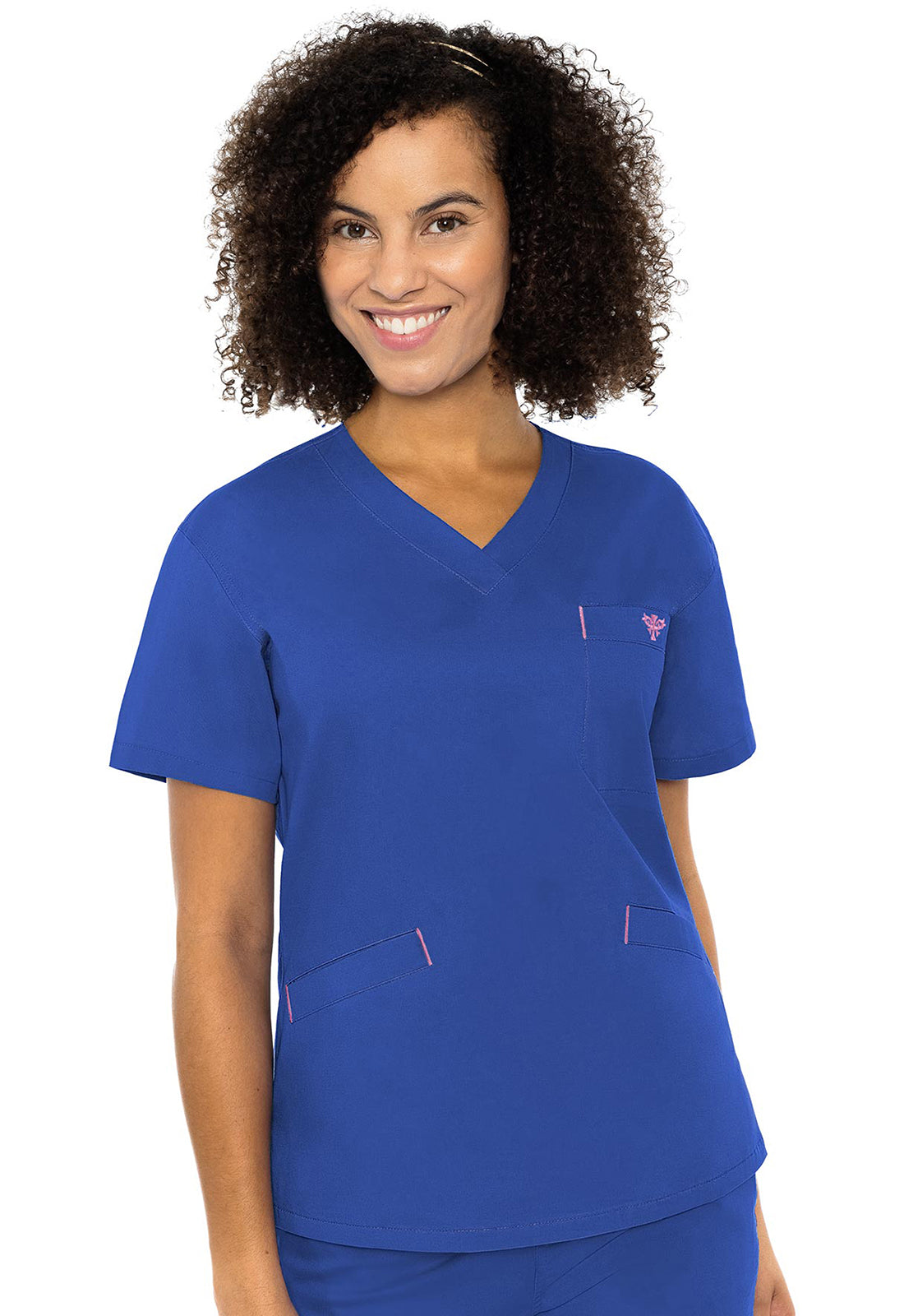 Med Couture Signature Women's MC8403 V-Neck Signature 3 Pocket Top